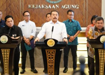 Jaksa Agung & Menteri BUMN Sampaikan Perkembangan Perkara Dugaan Korupsi Dana Pensiun
