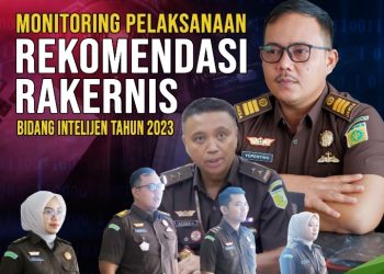 Kasi Intel Kejari Rohil Mengikuti Monitoring Pelaksanaan Rekomendasi Rakernis Intelijen 2023