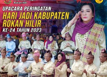 Kajari Rohil Yuliarni Appy Mengikuti Upacara Peringatan Hari Jadi Rokan Hilir ke 24 