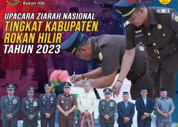 Kasi Intelijen Kejari Rohil Menghadiri Kegiatan Upacara Ziarah Nasional Tingkat Kabupaten 2023