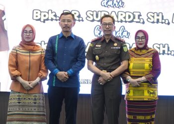 Acara Pisah Sambut Kepala Kejaksaaan Tinggi Riau di Aula HM. Prasetio berjalan Lancar