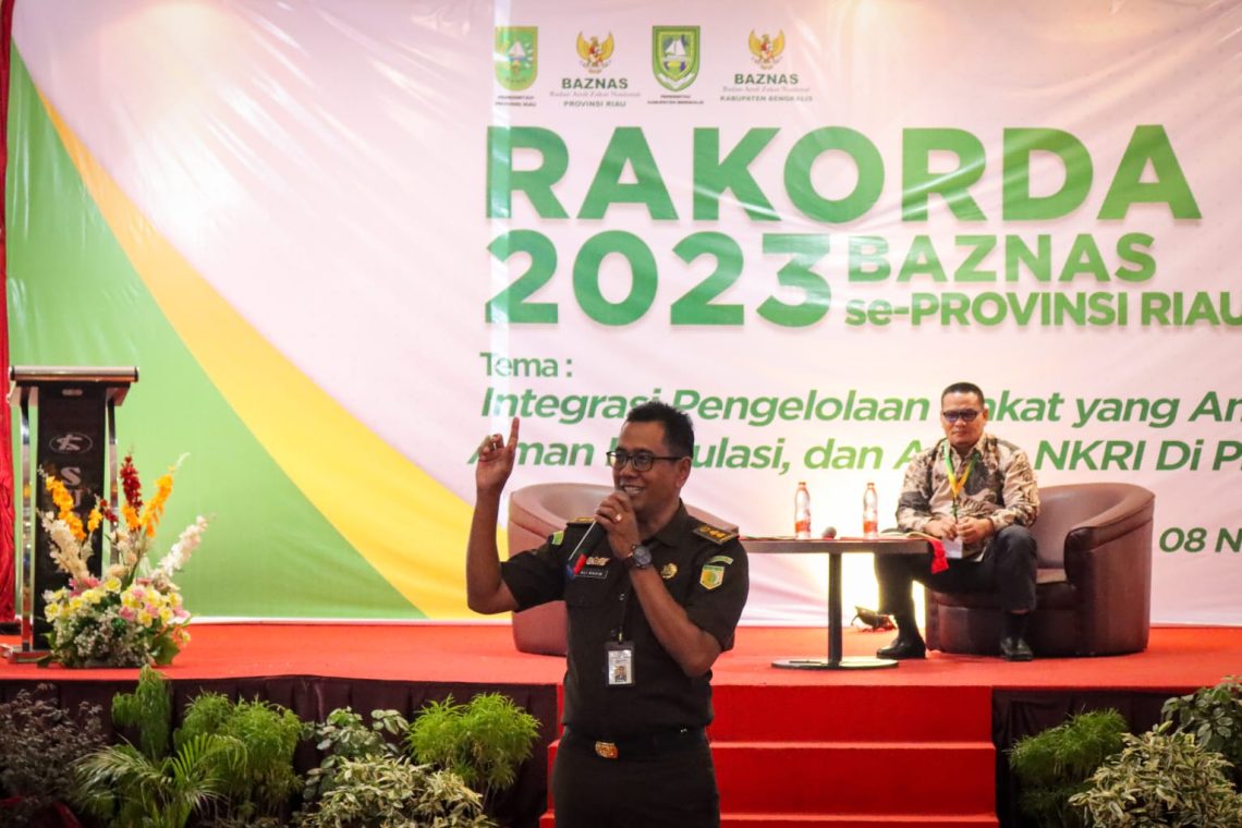 Jaksa Fungsional Bidang Intelijen Kejati Riau Narasumber di Rakorda Baznas