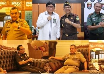 Kunker Kajati Riau ke Plt Gubernur, ke Ketua Pengadilan Tinggi dan ke KOREM 031/WB