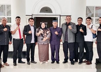 Pimpinan DPRD Rohil Terima Kunjungan Bawaslu Rohil