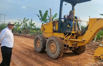 Bupati Rohil Berkoordinasi dengan PT. Jatim Jaya Perkasa Perbaiki Jalan Lintas Kubu