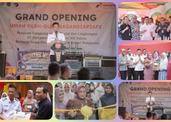 Bupati Rohil bersama PHR dan Politeknik Bengkalis Resmikan Umah Oleh-oleh Bagansiapiapi