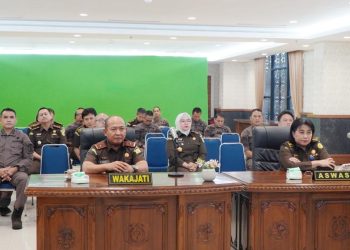 Wakajati Riau Ikuti Penutupan Rakernas Kejaksaan RI Tahun 2024 secara Virtual