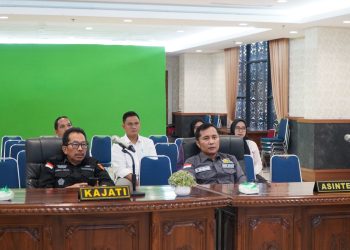 Kajati Riau Ikuti Rapat Persiapan Posko Pemilu Kejaksaan secara Virtual 
