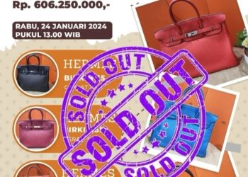 Pusat Pemulihan Aset Berhasil Melelang 6 Tas Hermes Milik Istri Terpidana BT