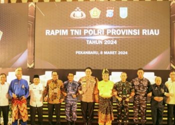 Kajati Akmal Abbas SH.,MH., Menghadiri Rapim TNI- Polri Provinsi Riau Tahun 2024