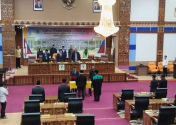 DPRD Rohil Gelar Rapat Paripurna Istimewa PAW Sahrul Alfindra S.Pd