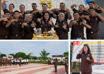Kajari Rokan Hilir Pimpin Upacara HUT PERSAJA ke 73 Tahun 2024