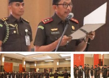 Kajati Akmal Abbas Lantik Wakajati, Asisten dan Kajari di Wilayah Hukum Kejati Riau