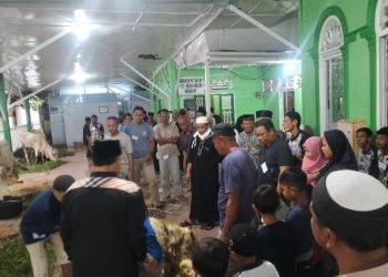 Berjalan Sukses, Masjid Al Muslimin Bagansiapiapi potong 5 Sapi dan 3 Ekor Kambing