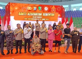 Wakajati Riau Menghadiri Pembukaan Bakti Kesehatan Serentak Polda Riau 