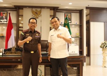 Perkuat Sinergitas, Kajati Akmal Abbas Terima Kunjungan Kerja Kakanwil DJP Riau