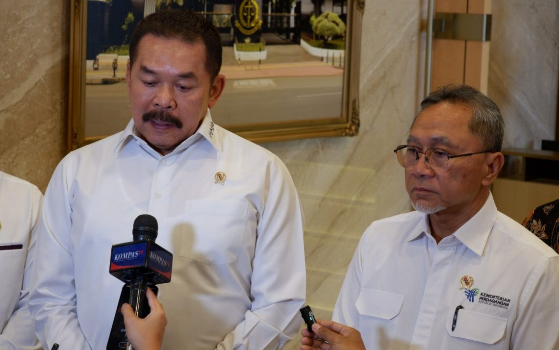 Mendag Zulkifli Hasan Audiensi dengan Jaksa Agung ST Burhanuddin Terkait Tata Niaga Impor