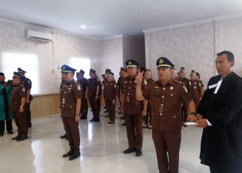 Kajari Andi Adikawira Putera Resmi Melantik Kasi Pidsus, Kasi Pidum dan Kasi Datun Kejari Rohil