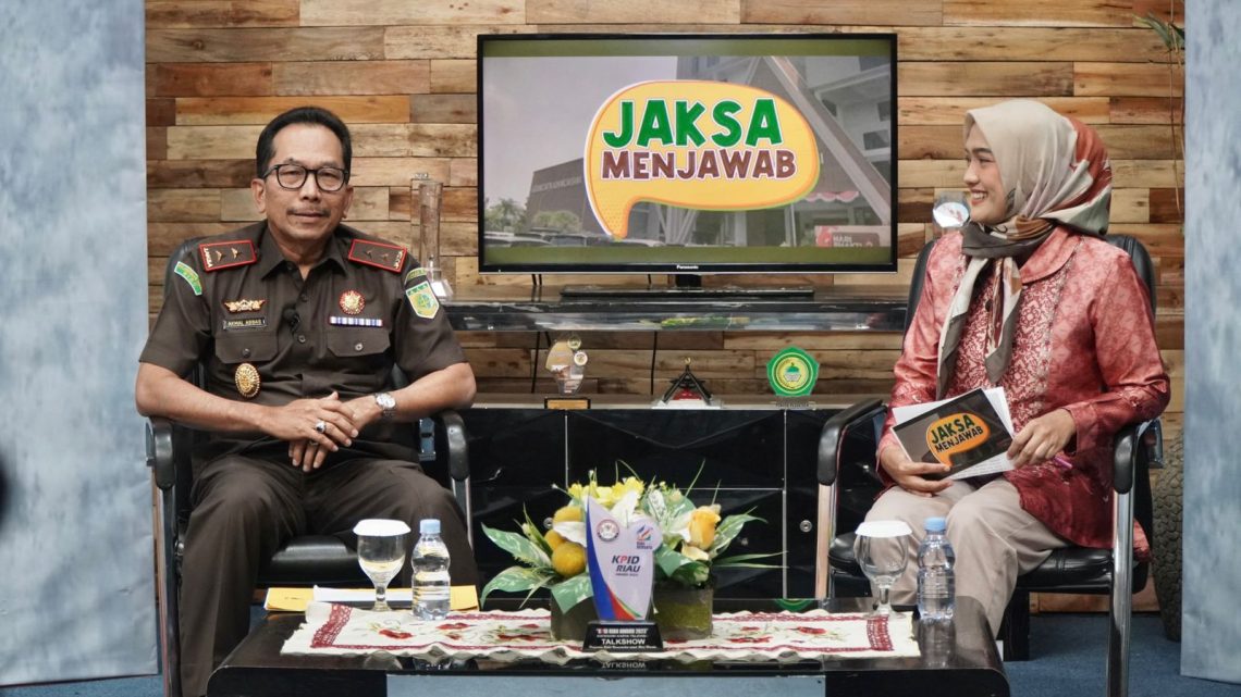 Program Jaksa Menjawab, Kajati Riau : Hukum yang Tertinggi adalah Kemanusiaan itu Sendiri
