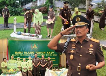 Kajati Maluku Pimpin Upacara Ziarah HBA ke -64 dan HUT IAD ke 24 