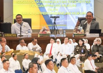Asdatun Kejati Riau beserta Jajaran Mengikuti Sosialisasi Peningkatan Efektifitas Pendampingan Hukum
