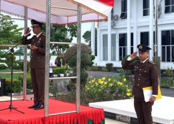 Kajari Rohil Pimpin Upacara Peringatan Hari Lahir Kejaksaan RI ke 79 tahun 2024