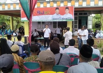Massa Membludak Mengikuti Kampanye Dialogis Pasangan Nomor 2 di Kelurahan Bagan Kota
