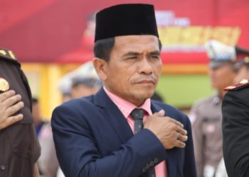 Ketua DPRD Rokan Hilir Hadiri Upacara HUT Bhayangkara Ke- 78