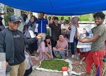 Promosikan BM-JC, Relawan Bijak Blusukan ke Pasar Central Labuhan Tangga Besar