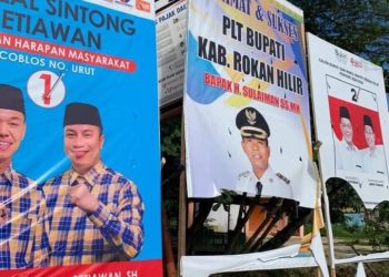 Baleho Spanduk di Rusak OTK, Masyarakat Doakan Kemenangan Pasangan BM-JC 
