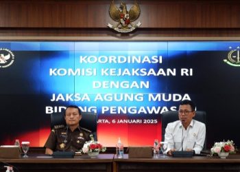 Jaksa Agung Muda Bidang Pengawasan Rapat Koordinasi dengan Komisi Kejaksaan RI