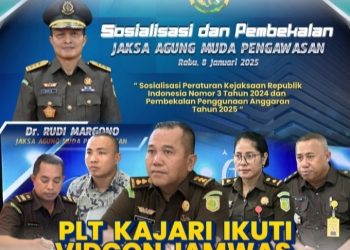 Plt Kajari SBB Beserta Jajaran Mengikuti Video Conference Zoom JAM-Was Kejagung RI