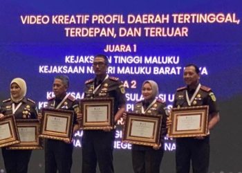 Kejati Maluku Terima Piagam Penghargaan Juara 1 Video Kreatif Profil Daerah 3T 