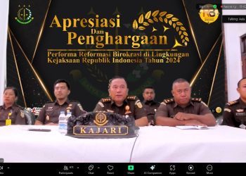 Plt Kajari SBB dan Jajaran Ikuti Bimbingan Teknis Peran Kejaksaan Dalam Investasi