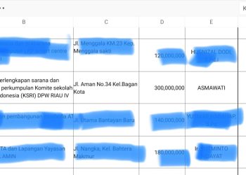Mewah Coy, Komite Sekolah RI DPW Riau IV Tahun 2023 Terima Dana Hibah Rp 200 Juta