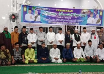 Bupati H. Bistamam Peringati Nuzulul Quran di Masjid Darussalam Rimba Melintang 