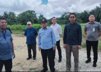 Bupati H. Bistamam Tinjau Lokasi Pembangunan Universitas Baru Rokan Hilir 