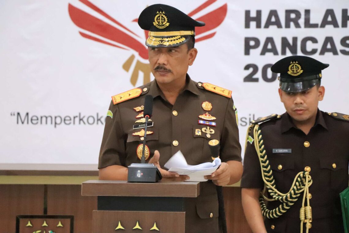 Kajati Maluku Agoes SP Pimpin Upacara Peringatan Hari Lahir Pancasila 