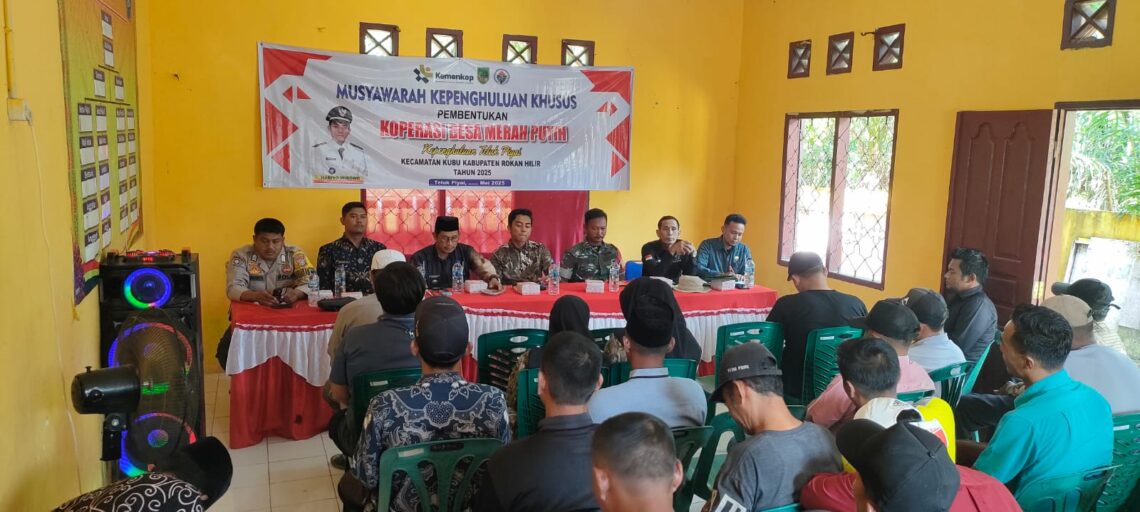 Kepenghuluan Teluk Piyai Resmi Membentuk Koperasi Merah Putih, Ini Pesan Pj. Penghulu