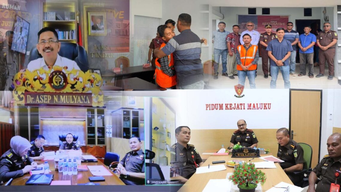 Kejati Maluku Bersama Kejari MBD Berhasil Tuntaskan Kasus Penganiayaan Lewat Jalur Perdamaian 