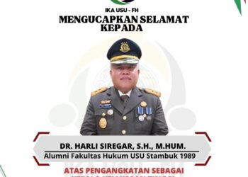 Alumni FH USU Bangga, Dr. Harli Siregar Jabat Kajati Sumut