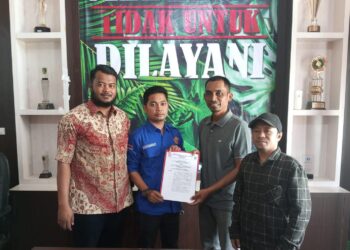 Hidupkan Peran Pemuda, Karang Taruna Kec Bangko Serahkan SK Kepengurusan Parit Aman