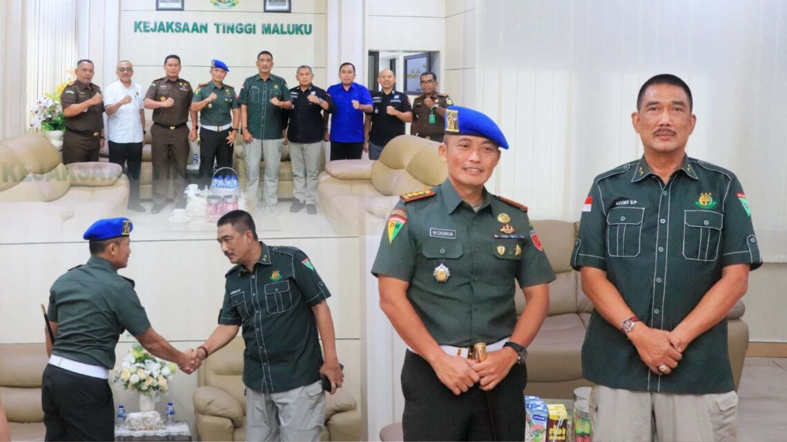 Kajati Maluku Sambut Baik Kunjungan Silaturahmi Komandan PM Kodam XV/Pattimura 