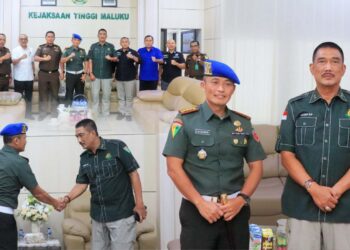 Kajati Maluku Sambut Baik Kunjungan Silaturahmi Komandan PM Kodam XV/Pattimura 