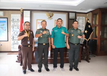 Rencana Apel Gelar Kesiapan Pengamanan TNI di Kejaksaan, Kajati Maluku Temui Pangdam XV/Pattimura 