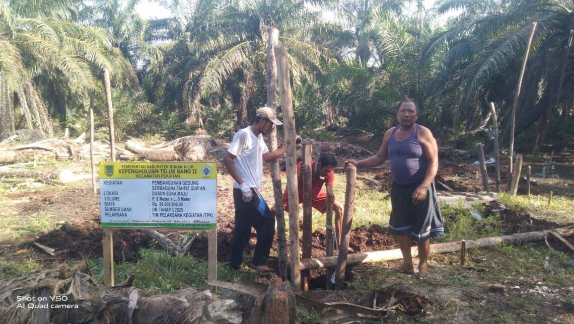 Tahap 1 Tahun 2025, Kepenghuluan Teluk Bano II Bangun Gedung Tahfiz Qur’an