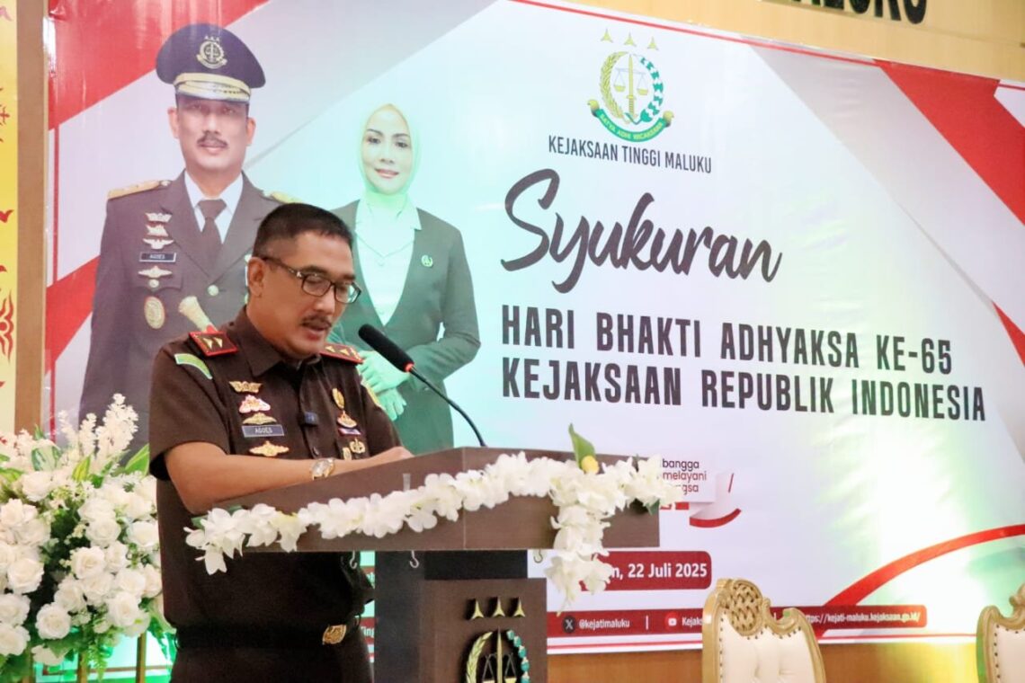 Kajati Agoes SP Beserta Jajaran dan IAD Sewilayah Maluku Gelar Syukuran HBA ke 65