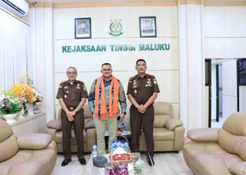 Kajati Maluku Agoes SP sambut Silaturahmi Anggota DPD RI Bisri As Shiddiq Latuconsina