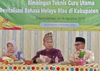 Bimtek Guru Utama Revitalisasi Bahasa Melayu Riau Digelar di Bagansiapiapi