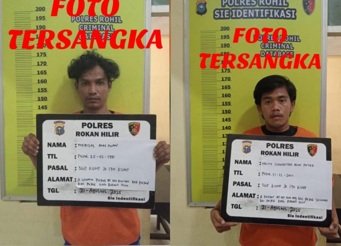 Tim RAGA Polres Rohil Tangkap Pelaku Pungli dan Pengeroyokan Sopir Truk